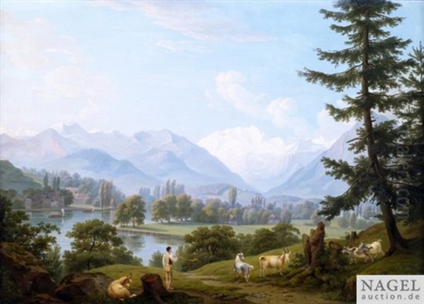 Schweizer Landschaft Im Vorgebirge - view 1