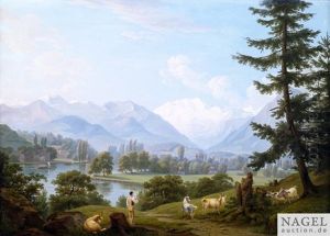 Schweizer Landschaft Im Vorgebirge by Frederic Fregevize