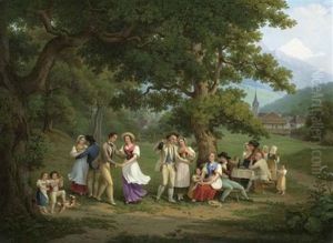 Landliche Festgesellschaft by Frederic Fregevize