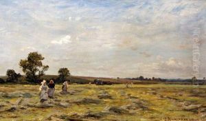 Haymaking In A Landscape
