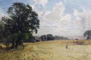 Children In A Field by James Aumonier