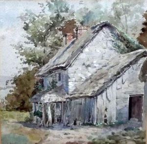 An Old Country Cottage by James Aumonier