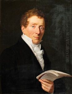 Portrait Of A Scholar by Jacques-Noel-Marie Fremy