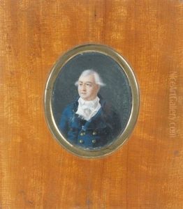 Portrait D'homme A La Redingote Bleue by Jacques-Noel-Marie Fremy