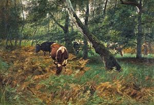Waldweide. Im Dars by Oskar Frenzel