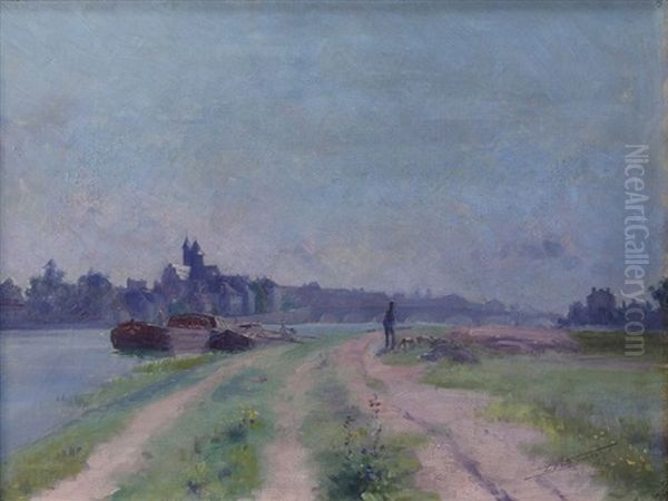 La Saone A Saint-jean-de-losne (+ L'ouche A Saint-jean-de-losne; 2 Works) - view 1