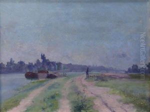 La Saone A Saint-jean-de-losne (+ L'ouche A Saint-jean-de-losne; 2 Works) by Paul Leon Frequenez