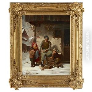 Repairing The Sledge by Charles Edouard Frere