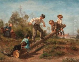 The See-saw by Charles Edouard Frere