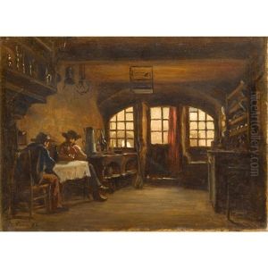 Gentleman In An Interior by Charles Edouard Frere