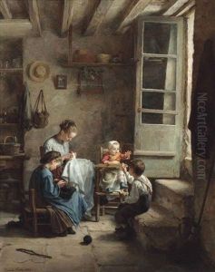 Helping Hands by Charles Edouard Frere