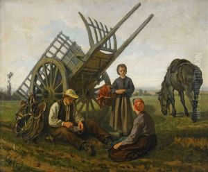 Middagsrast by Charles Edouard Frere