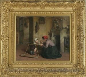 Feeding Baby by Charles Edouard Frere