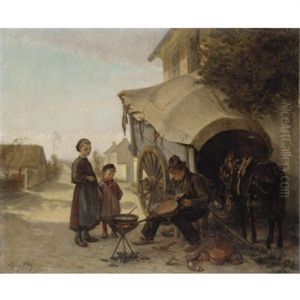 New Found Friends by Charles Edouard Frere