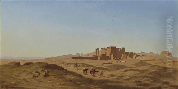 Camel Caravans In Thebes - view 1