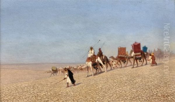 Caravane En Marche Dans Le Desert De Syrie - view 1
