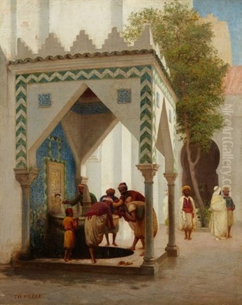 Dans La Cour D'une Mosquee A Alger - view 1