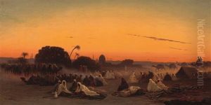 Le Repos De La Caravane by Charles Theodore Frere