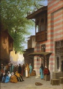 A Street Scene, North Africa by Charles Theodore Frere