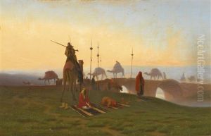 La Priere Du Soir by Charles Theodore Frere