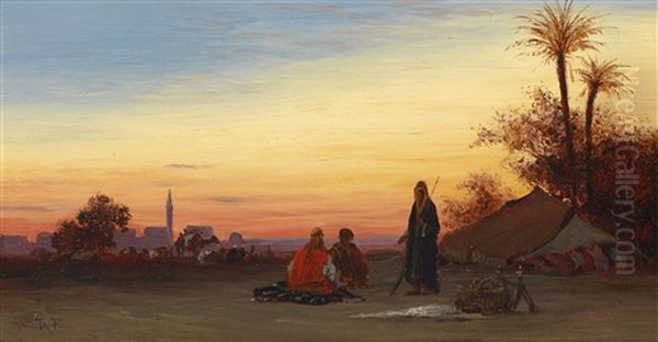 Abendliches Lager - view 1