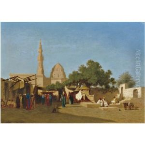 La Mosquee Du Sultan Hassan, Caire by Charles Theodore Frere