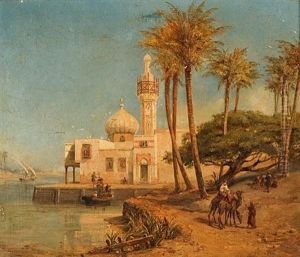 Vue Du Nil by Charles Theodore Frere