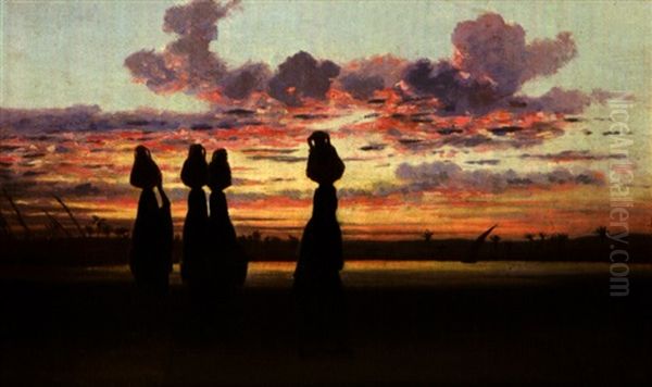 Soleil Couchant, Bord Du Nil - view 1