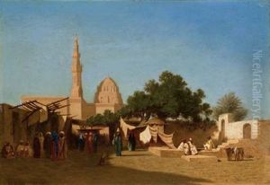 Mosquee Du Sultan Assan, Au Caire by Charles Theodore Frere