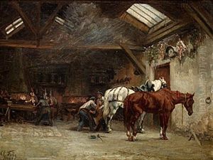Hos Hovslagaren by Charles Theodore Frere