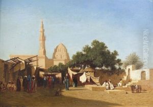 Mosquee Du Sultan Hassan by Charles Theodore Frere