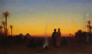Les Pyramid De Gyzah by Charles Theodore Frere
