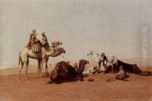 A Caravan Of Camels by Charles Theodore Frere