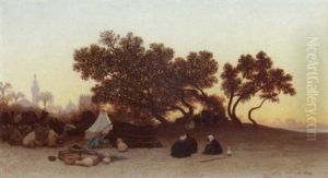 Encampment, Cairo by Charles Theodore Frere