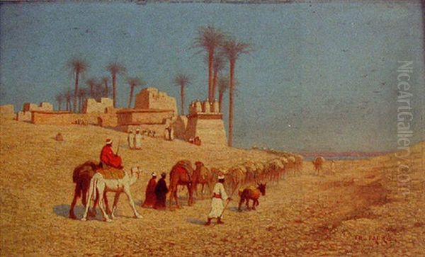 La Caravanne Arrivant A L'oasis - view 1