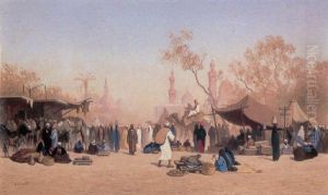 A Marketplace In Cairo