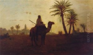 At The Oasis by Charles Theodore Frere