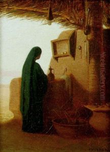 Egyptienne Au Puits by Charles Theodore Frere