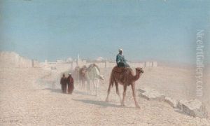 Jerusalem - Cote De La Porte De Jaffe by Charles Theodore Frere