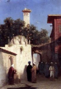 A Street In Constantinople by Charles Theodore Frere