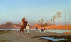 Arabs Outside A Town