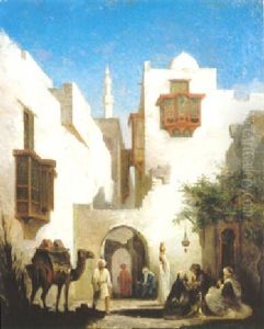 L'entree De La Medina by Charles Theodore Frere