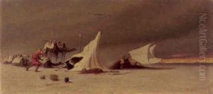 A Sandstorm by Charles Theodore Frere