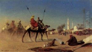 Market Day, Assiout, Egypt by Charles Theodore Frere