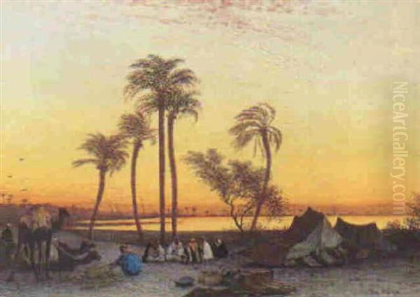 Campement Au Coucher De Soleil - view 1