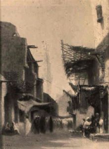 Rue Au Caire by Charles Theodore Frere