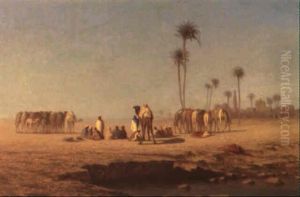 At The Oasis by Charles Theodore Frere