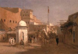 An Arab Street by Charles Theodore Frere