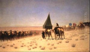 Grande Caravane De La Mecque by Charles Theodore Frere