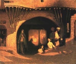 Entree D'un Caravans,rail Rue Bab-a-zounn by Charles Theodore Frere